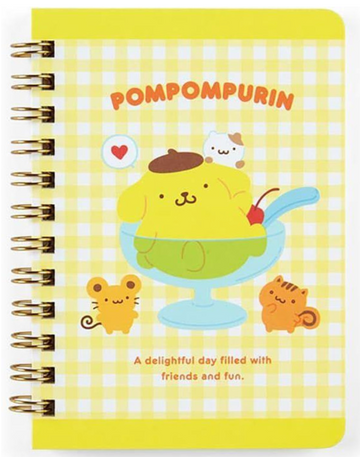 Sanrio Original B7 Ring Notebook - Pompompurin