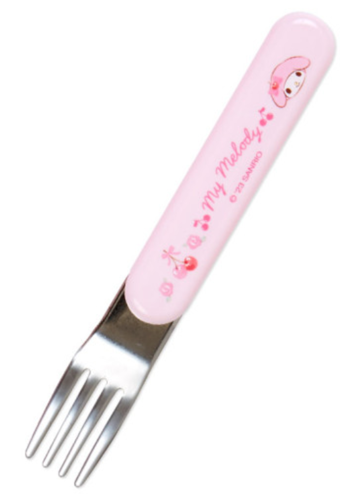 Sanrio Original Bento Lunch Cutlery Set Spoon Fork Chopstick - My Melody & My Sweet Piano