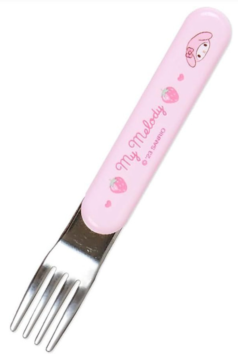 Sanrio Original Bento Lunch Cutlery Set Spoon Fork Chopstick - My Melody