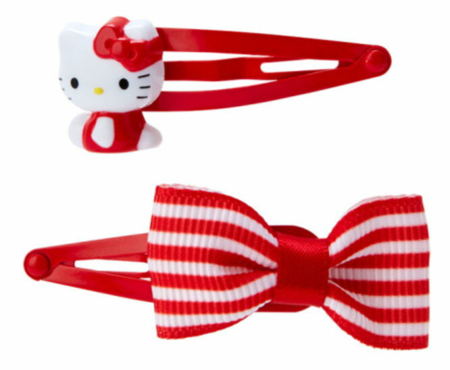 Sanrio Hairpin Set - Hello Kitty : Red