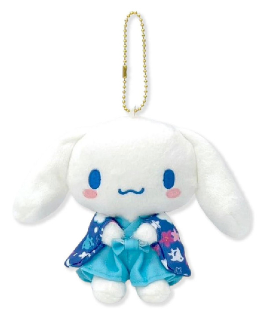 Sanrio Original Mascot Holder - Cinnamoroll : Kimono Dark Blue