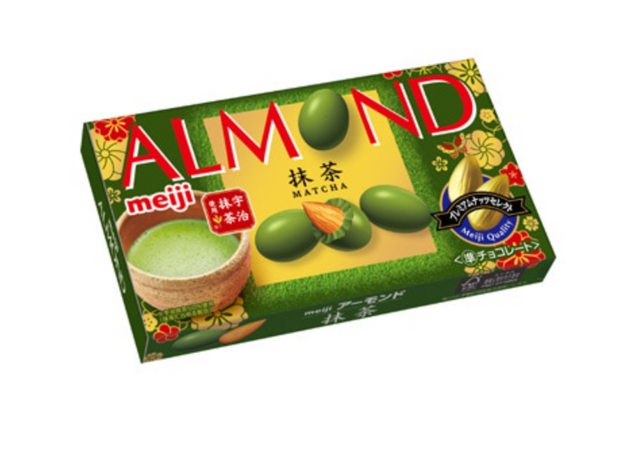 MEIJI Matcha Almond Chocolate 58G