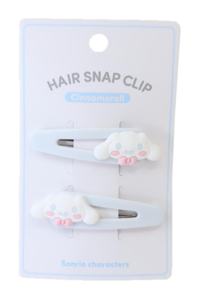Sanrio Hair Clip Set of 2 - Cinnamoroll : Smile