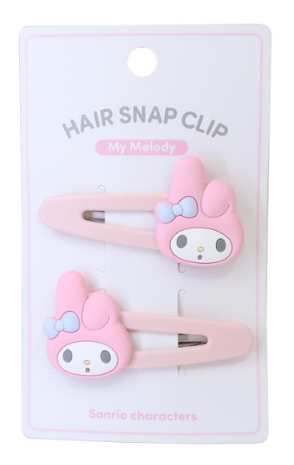Sanrio Face-shaped Hair Clip Set - My Melody