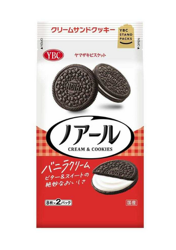 YBC BLACK COCOA CREAM BISCUITS 166G