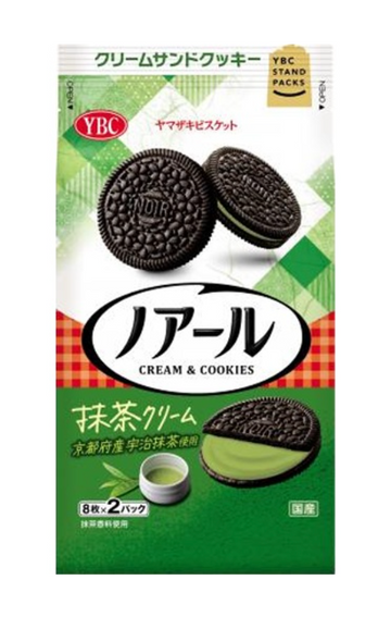YBC MATCHA CREAM BISCUITS 166G