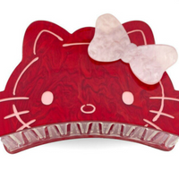 Sanrio Pearl Acrylic Hair Claw Clip - Hello Kitty : Ribbon