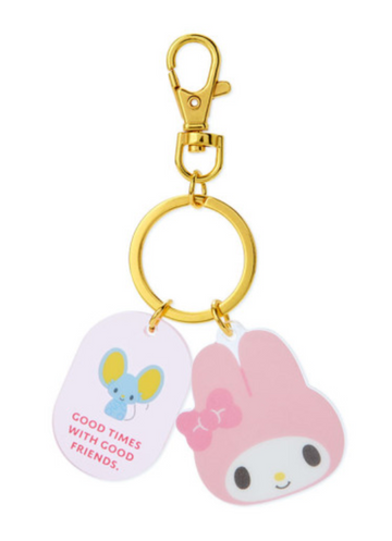 Sanrio Acrylic Face Shaped Keychain - My Melody