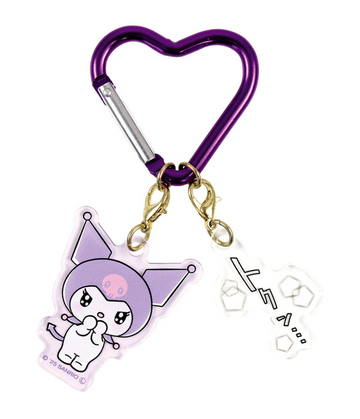 Sanrio Onomatopoeia 2 Charm Key Holder Kuromi