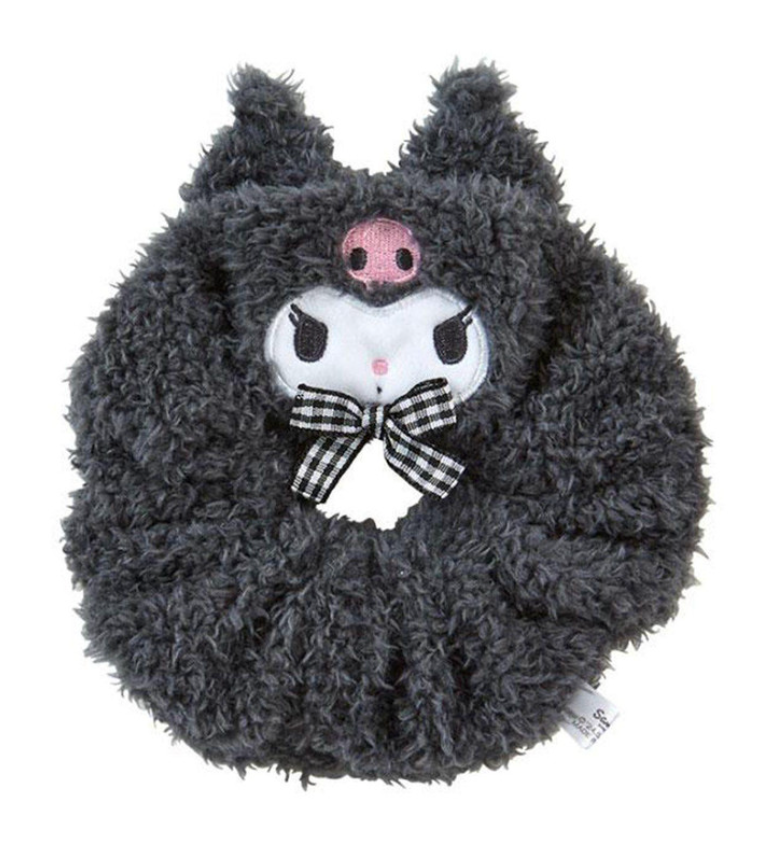 Japan Sanrio Original Face-shaped Scrunchie - Kuromi