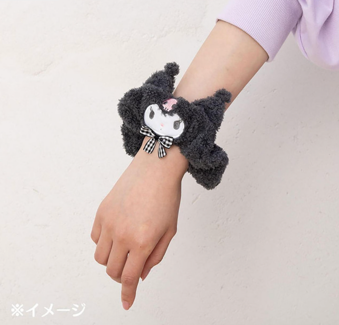 Japan Sanrio Original Face-shaped Scrunchie - Kuromi