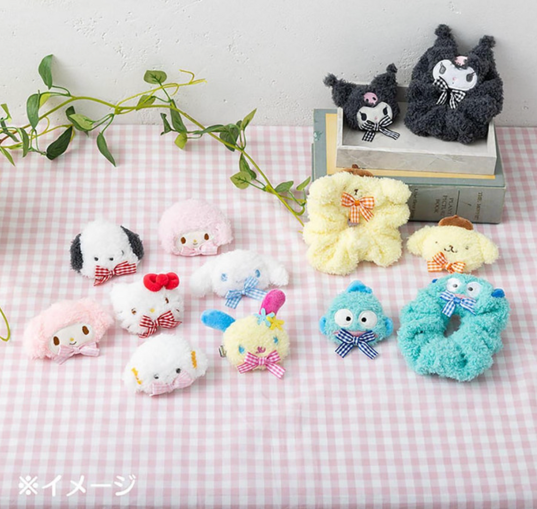 Japan Sanrio Original Face-shaped Scrunchie - Kuromi