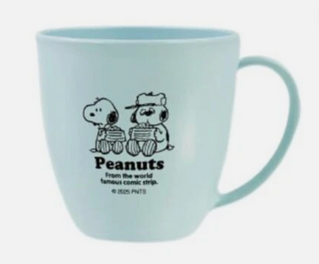 SNOOPY Pastel Color Resin Tableware Mug Large Snoopy Olaf Blue