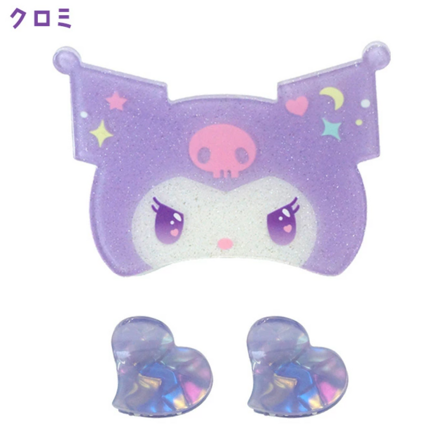 Sanrio Mini Bounce Clip Set - Kuromi