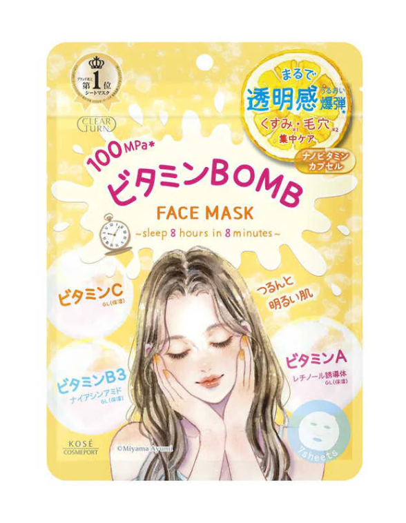 Kose Cosmeport Clear Turn Vitamin BOMB Mask 7 Pieces
