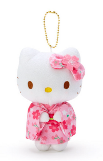 Sanrio Mascot Holder - Hello Kitty : Sakura Kimono Pink