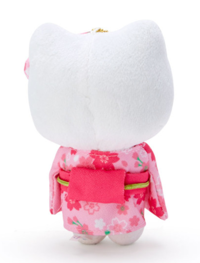 Sanrio Mascot Holder - Hello Kitty : Sakura Kimono Pink