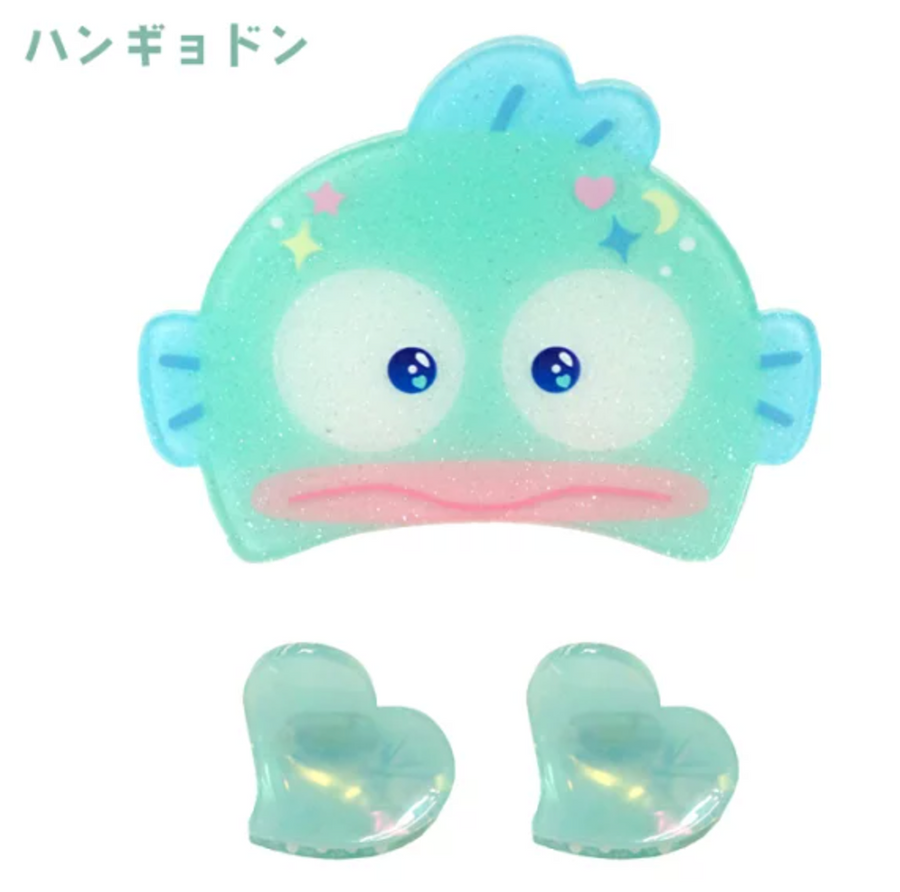 Sanrio Mini Bounce Clip Set - Hangyodon