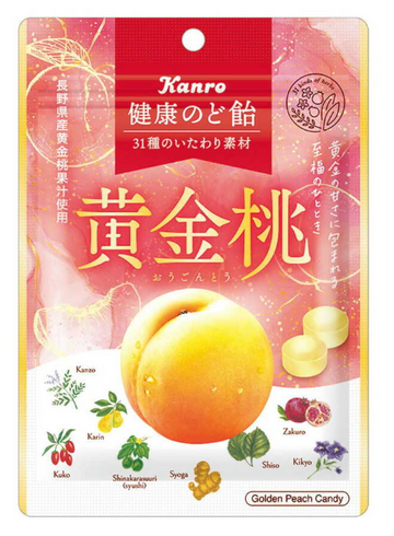 KANRO Cough Drop Golden Peach 80g
