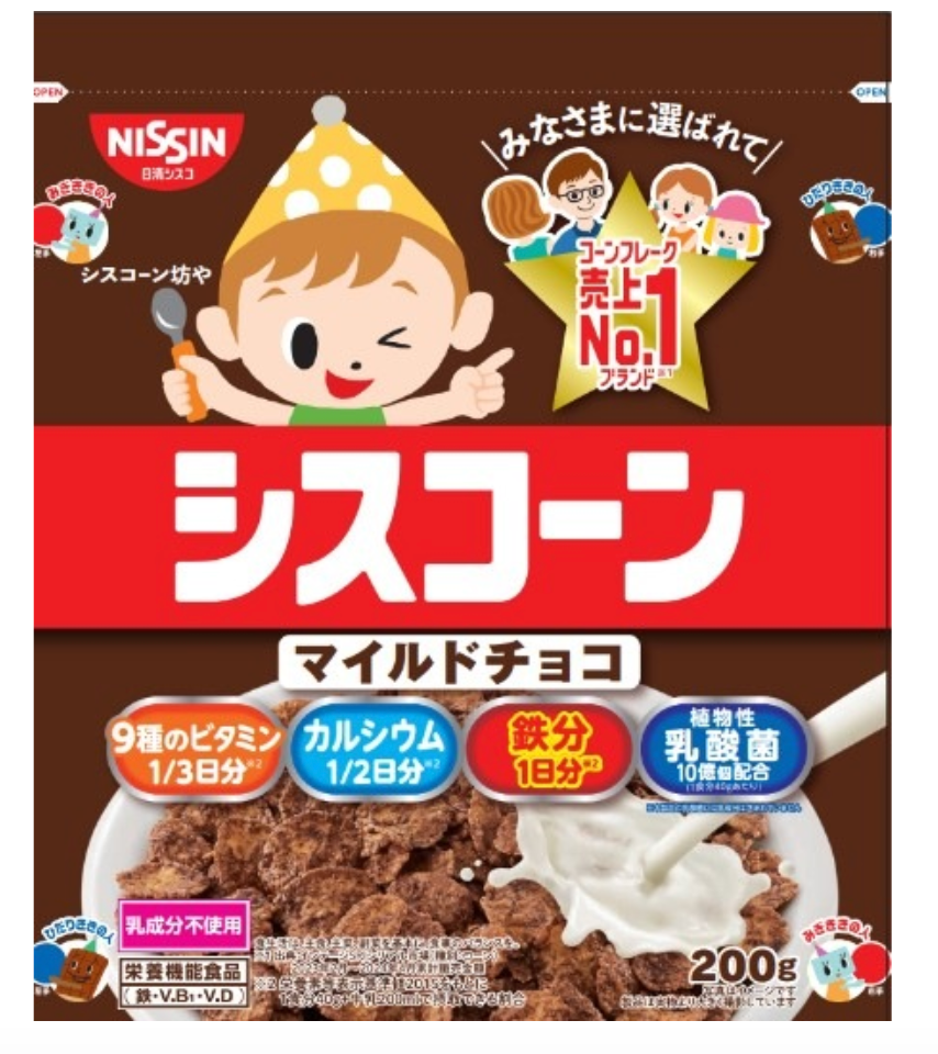 Nissin Cisco Cisco Corn Mild Chocolate CEREAL 200g