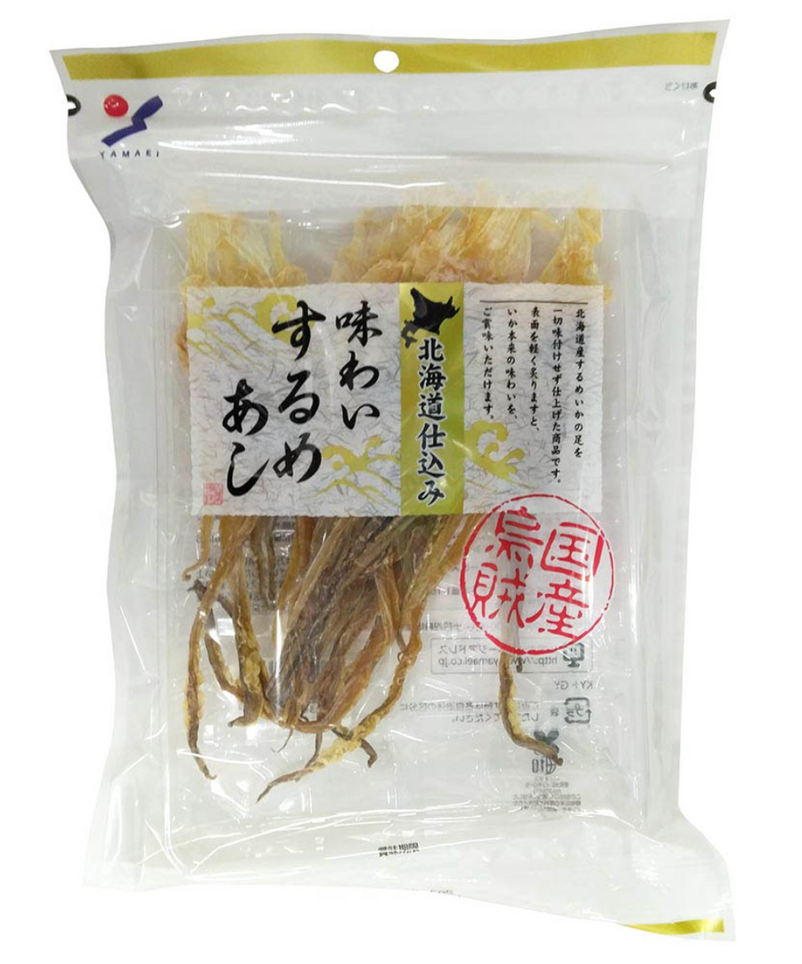 Yamaei Foods Hokkaido-Style Hakodate Dried Squid Legs 50G