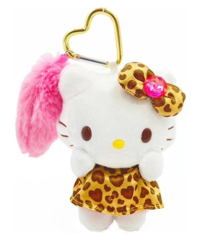 Sanrio Hello Kitty Tail Charm Mascot Key Holder Leopard