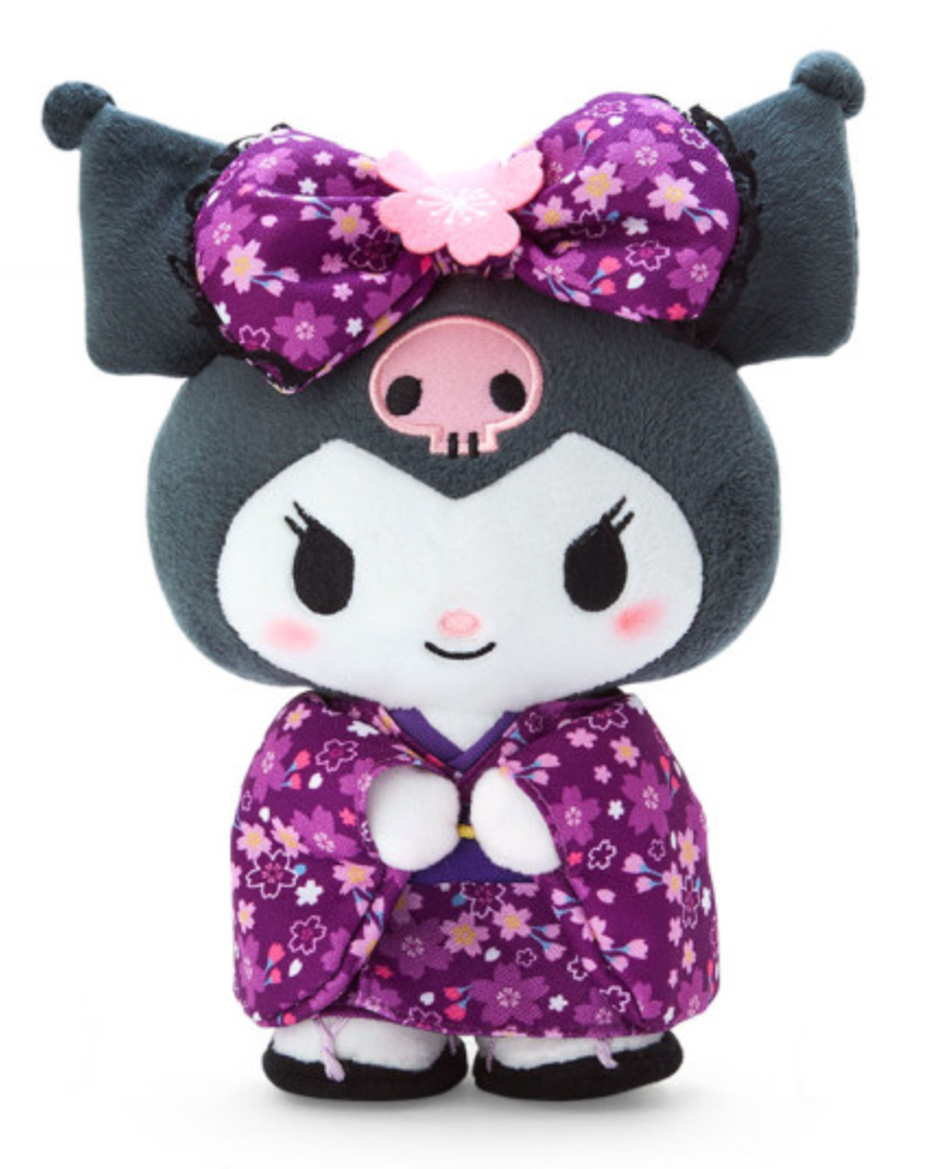 Sanrio Plush Toy - Kuromi : Sakura Kimono