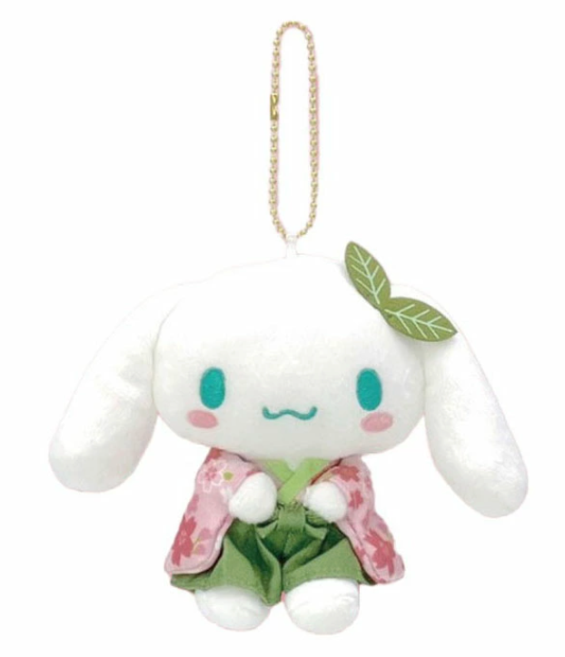 Sanrio Mascot Holder - Matcha Cinnamoroll : Sakura Kimono