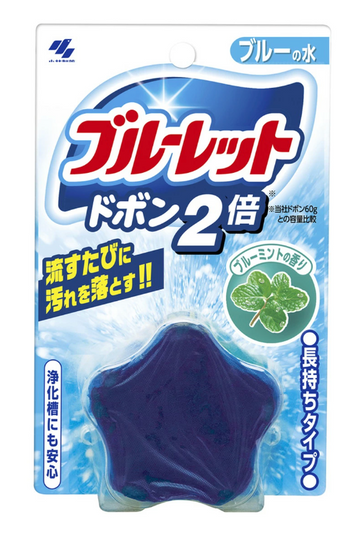 Kobayashi Pharmaceutical Bluelet Dobon 2x Blue Mint Scent Toilet Cleaner 120g