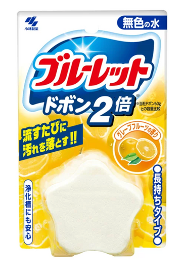 Kobayashi Pharmaceutical Bluelet Dobon 2x Toilet Cleaner Grapefruit Scent 120g