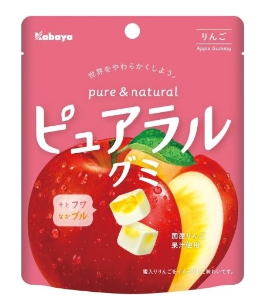 Kabaya Pureral Gummy Apple 58g