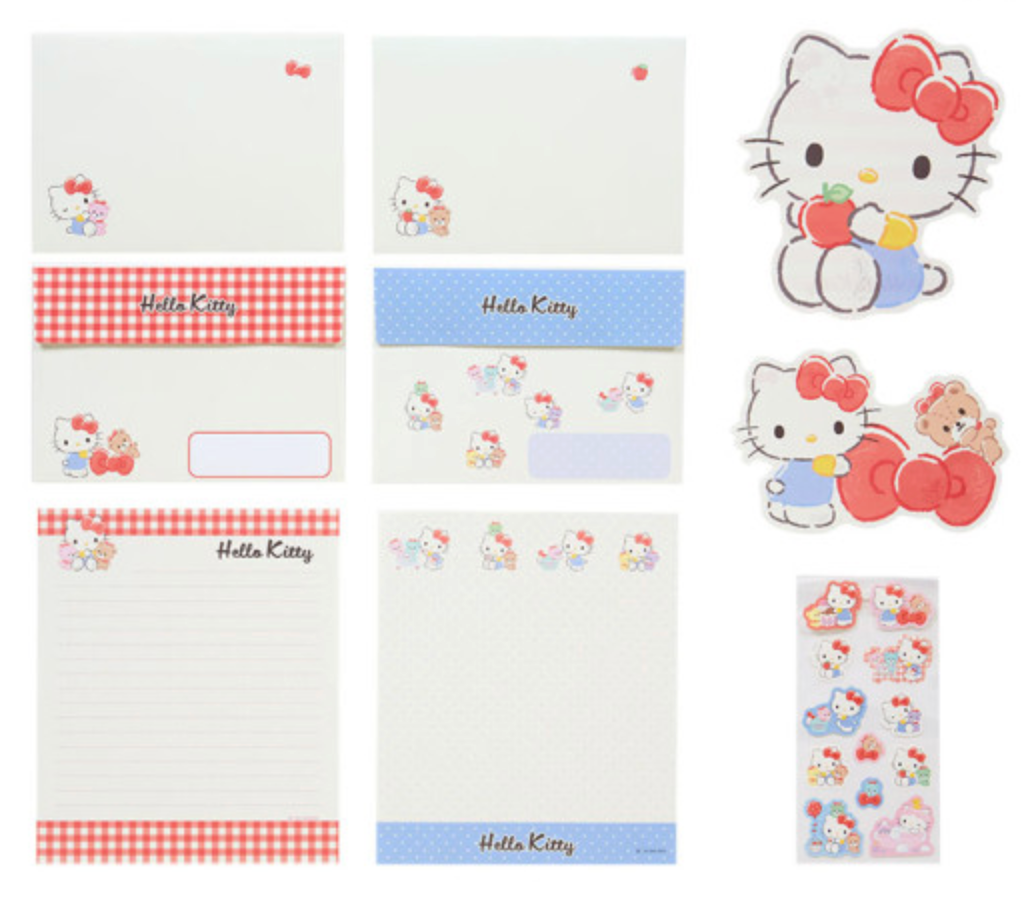 Sanrio Original Character Shaped Letter Set - Hello Kitty