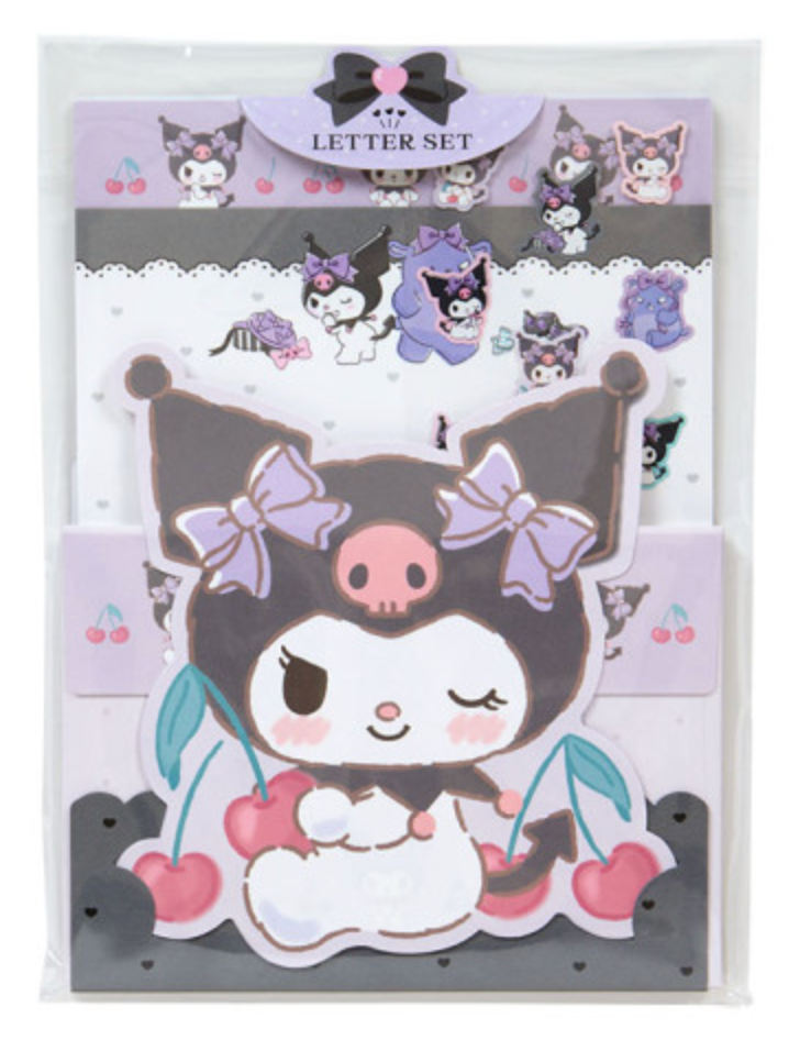 Sanrio Original Character Shaped Letter Set - Kuromi
