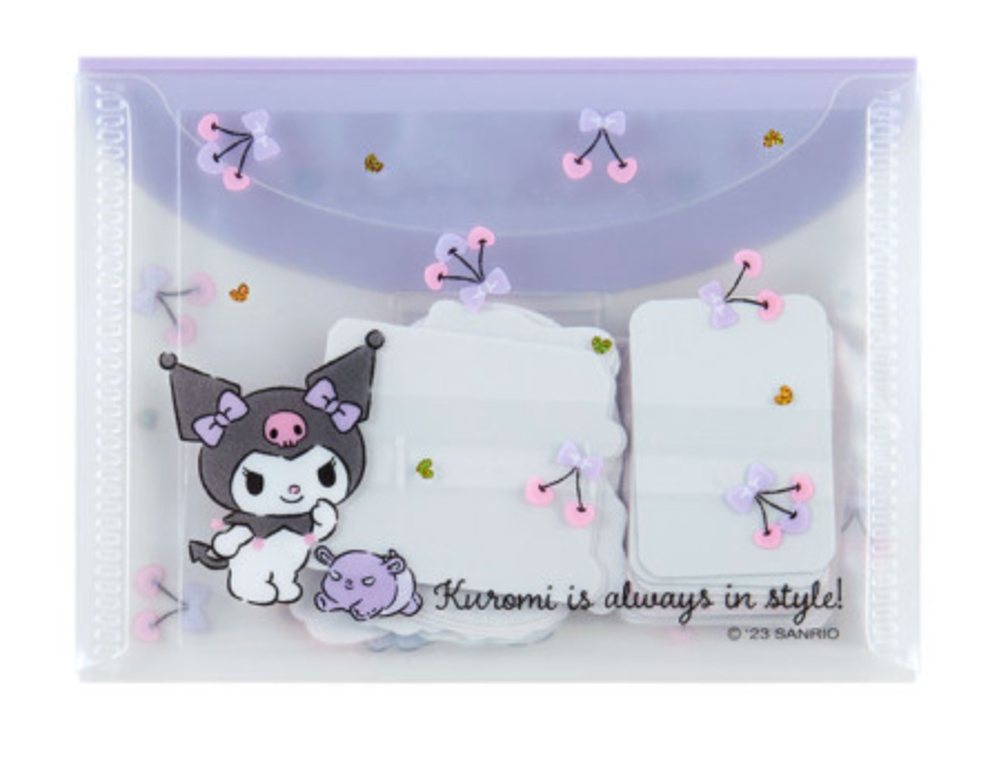 Sanrio Original Sticker & Case Set - Kuromi