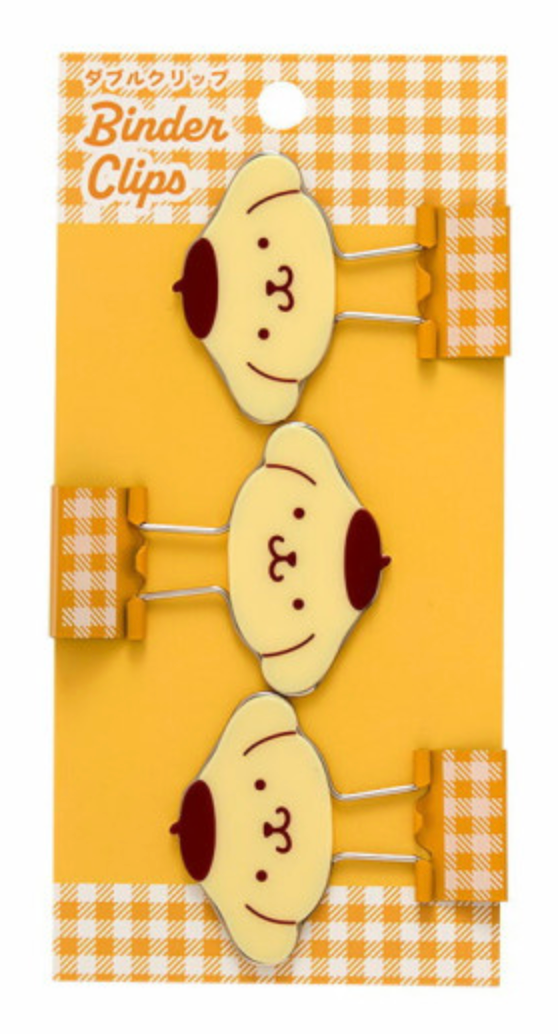 Sanrio Original Double Clip Set - Pompompurin