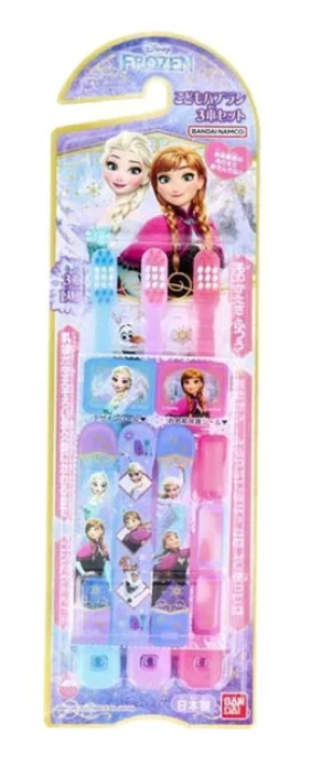 Bandai Childrens Hub Brush 3 Pieces Set Disney Frozen