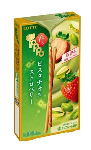 Lotte Fragrant Toppo Pistachio & Strawberry 2 Packs
