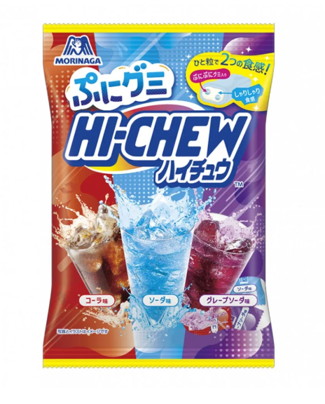 MORINAGA HI-CHEW ASSORTED SODA CANDY 68G