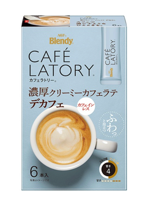 AGF Blendy Stick Cafe Latory Cafe Latte Decaf 6P