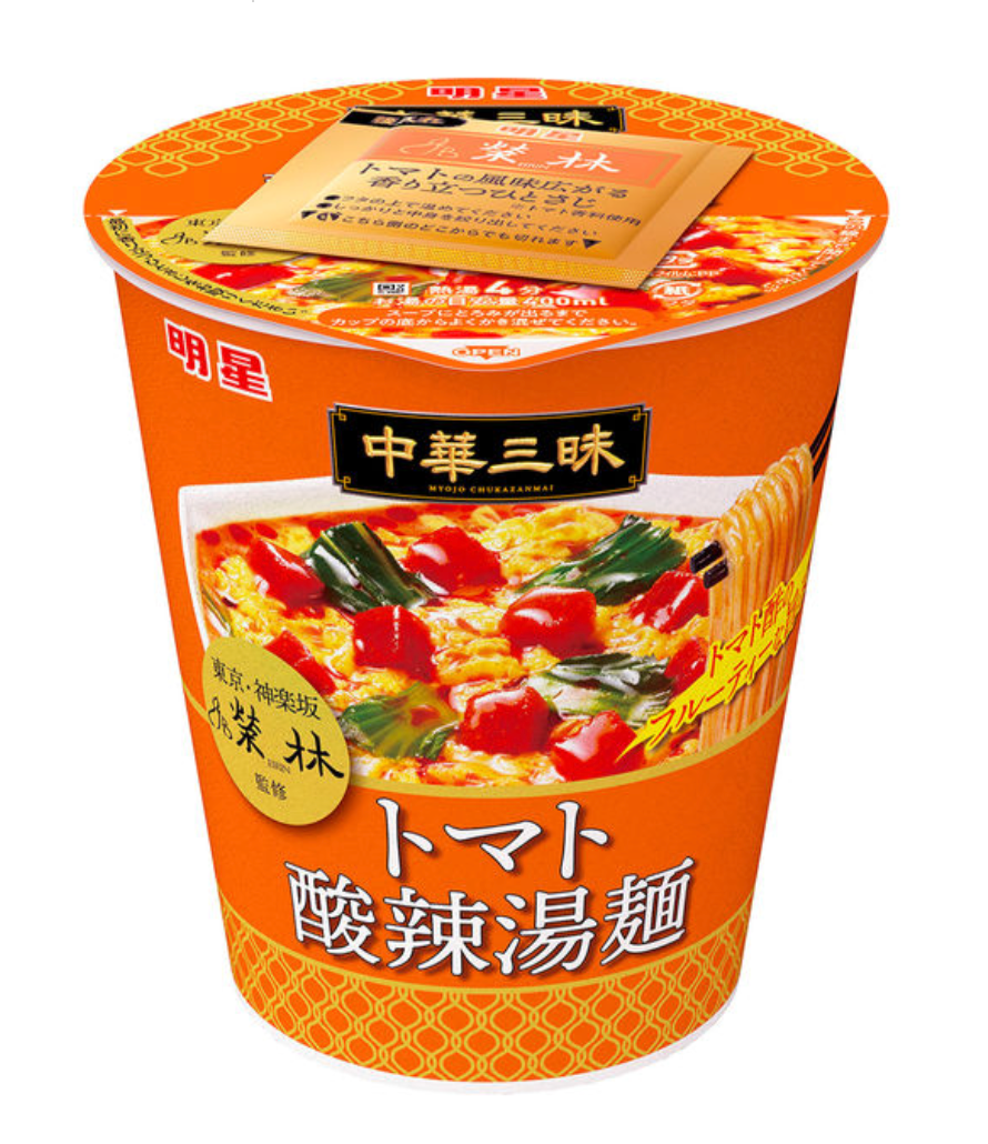 Myojo Chuka Zanmai Big Cup – Eirin Tomato Hot & Sour Soup Noodles 98G