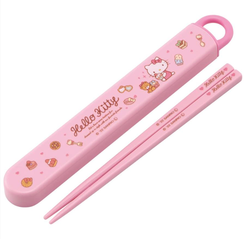 Sanrio Hello Kitty Chopsticks with Box Sweety pink