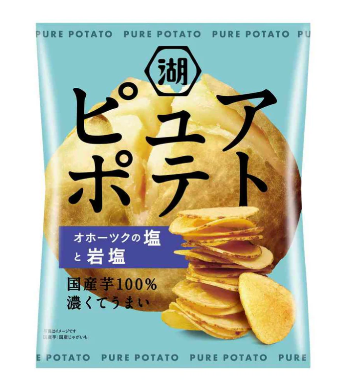 Koikeya Pure Potato Sea Salt & Rock Salt 55g