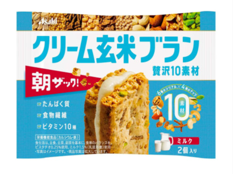 Asahi Cream Genmai Bran Luxury – 10 Ingredients Milk