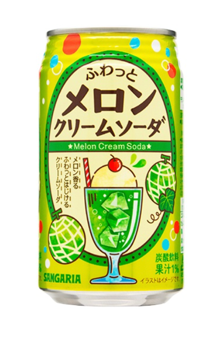 Sangaria Fuwatto Melon Cream Soda – 350g