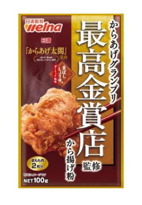 Nissin Premium Karrage Powder Soy Sauce & Garlic Flavor 100G