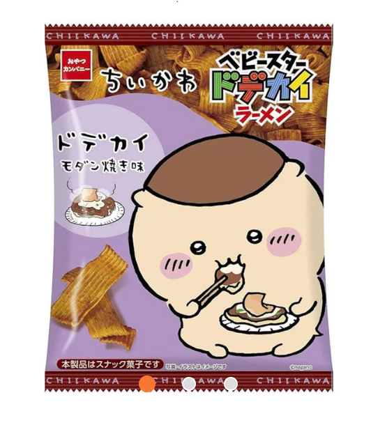 OYATSU BABYSTAR Dodekai Ramen Snack Chiikawa Modanyaki Flv 60G
