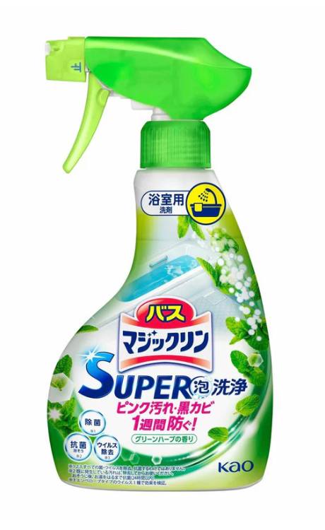 Kao Bath Magiclin Super Foam Cleaner 350ml – Green Herb Scent