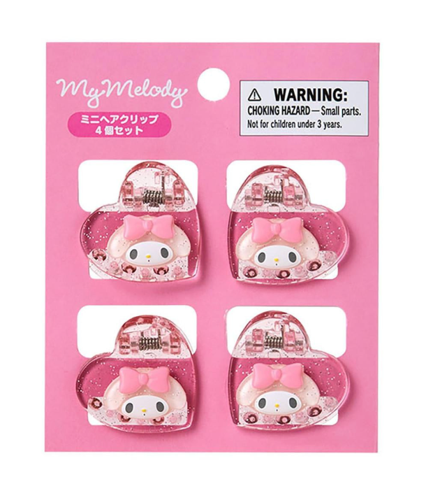 Sanrio My Melody Mini Hair Clip 4-Piece Set