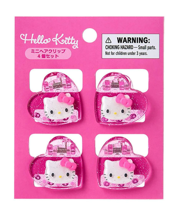 Sanrio Hello Kitty Mini Hair Clip 4-Piece Set