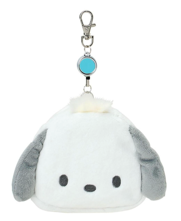 Sanrio Original Face-shaped Pass Case & Pouch - Pochacco